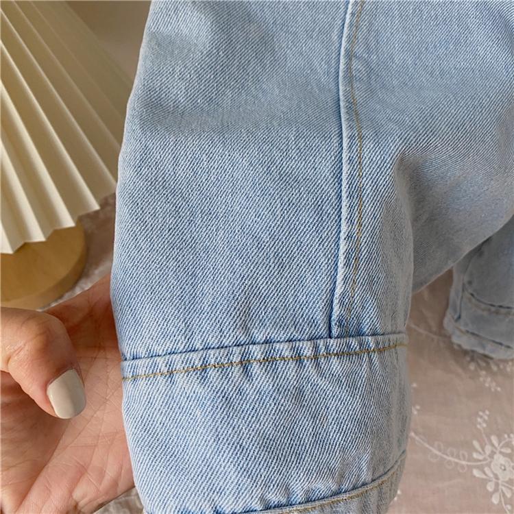 Quần Yếm Denim Ống Rộng Màu Sáng Phong Cách Hàn Quốc Nhật Bản Nhật Bản Mới 2022 Cho Bé Trai Bé Gái