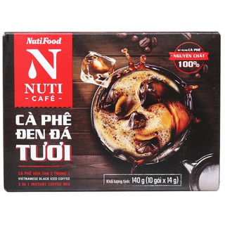 Cà phê đen đá tươi NUTICAFE 140g