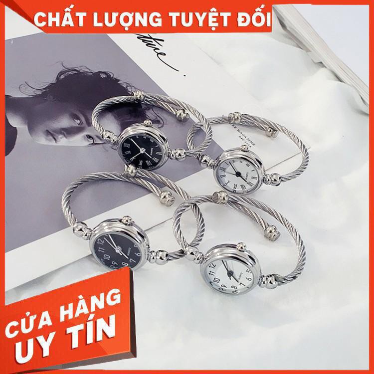 Đồng hồ nữ CANDYCAT1 dây thép vòng tay cá tính version 3