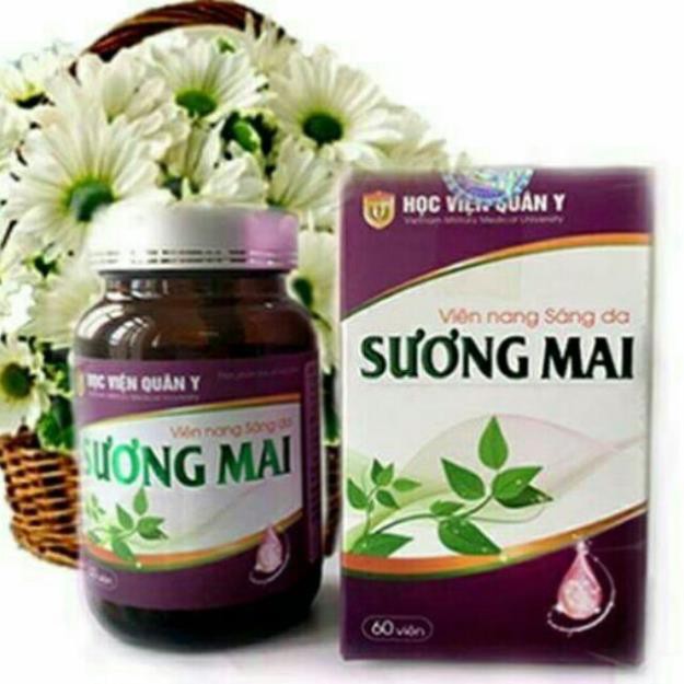 Viên Sáng Da Sương Mai - Học viện Quân Y-Bổ huyết, dưỡng huyết, dưỡng da, giảm tình trạng da nổi mẩn, trứng cá. | BigBuy360 - bigbuy360.vn