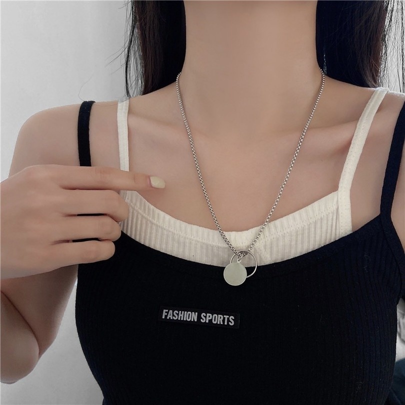 Dây Chuyền Mặt Nhẫn Tròn Sang Trọng
