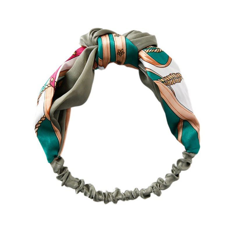 Băng đô vải cotton phối màu thời trang cho nữ