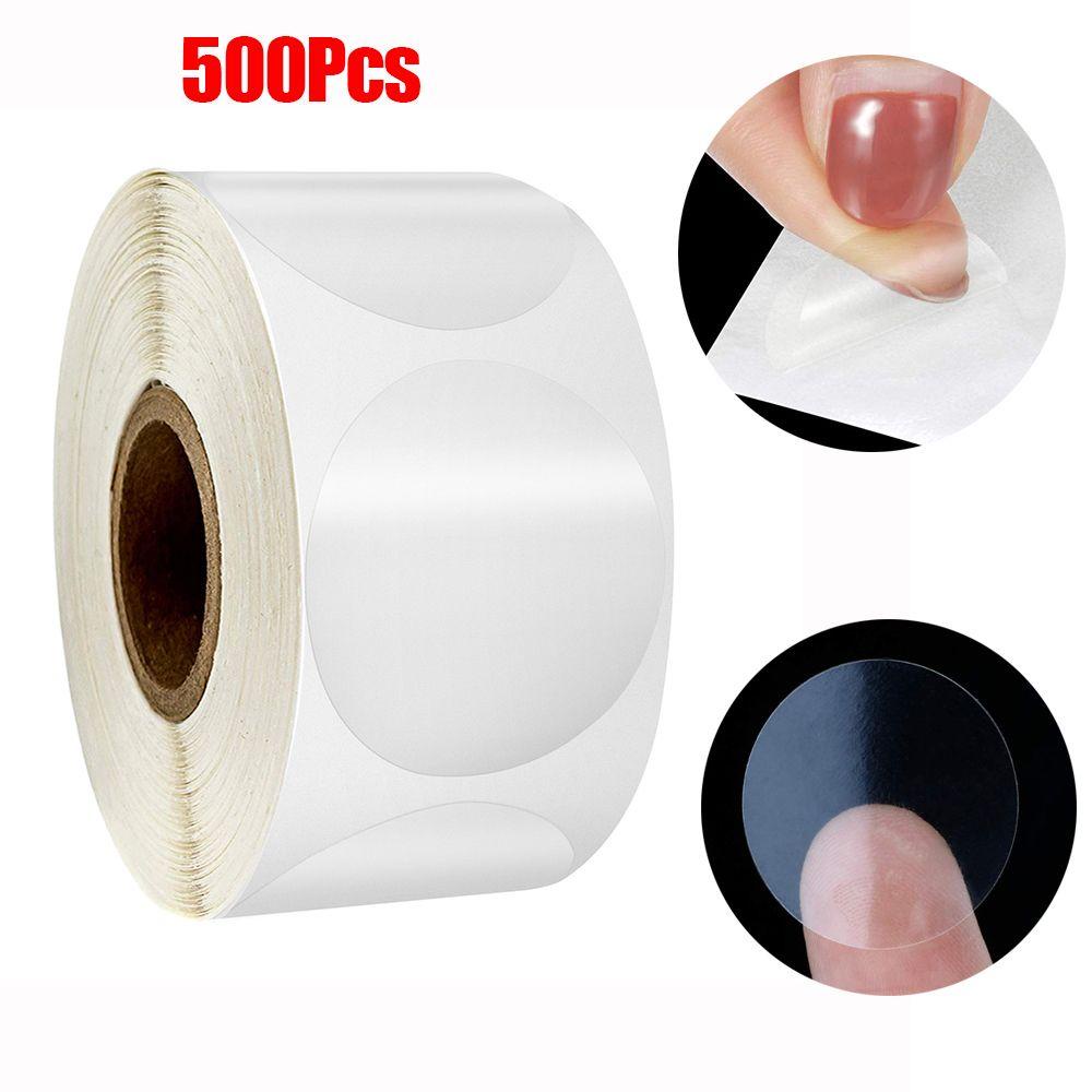 Cuộn 500 Nhãn Dán Trong Suốt Tự Dính Trang Trí Túi Quà