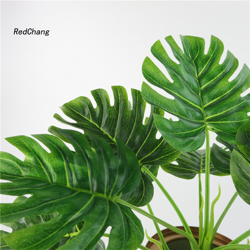 1 Cây Lá Monstera Nhân Tạo Trang Trí Tiệc