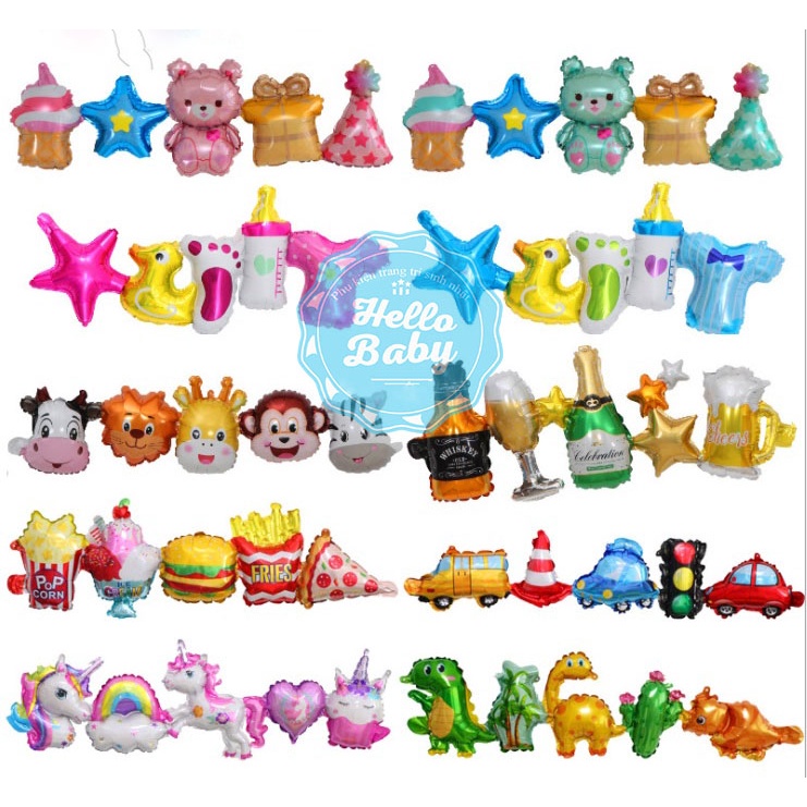 Dây bóng tráng nhôm trang trí sinh nhật cho bé ̣(103 x 30cm)