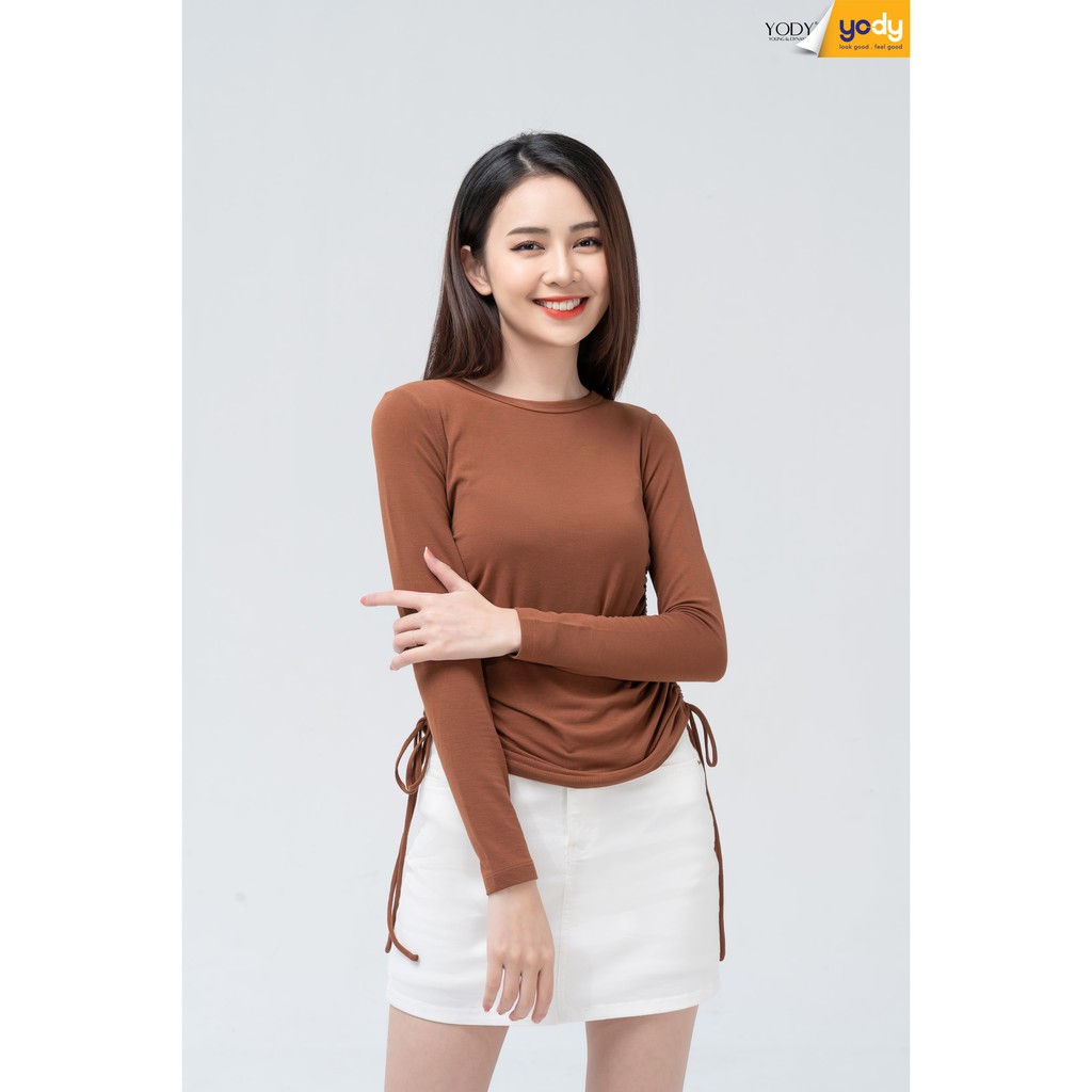 Polo Yody - Áo Nữ Nhún Sườn Cách Điệu Thời Trang Tôn Da Tôn Dáng ATN3680