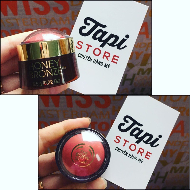 Má hồng dạng kem The Body Shop Honey Bronze Highlighting Dome Shade 2 Blush