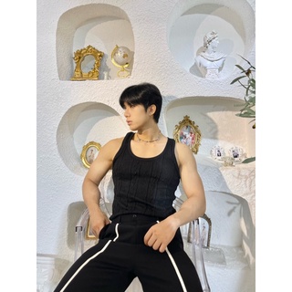 ÁO TANK TOP LEN SUMMER: BLACK