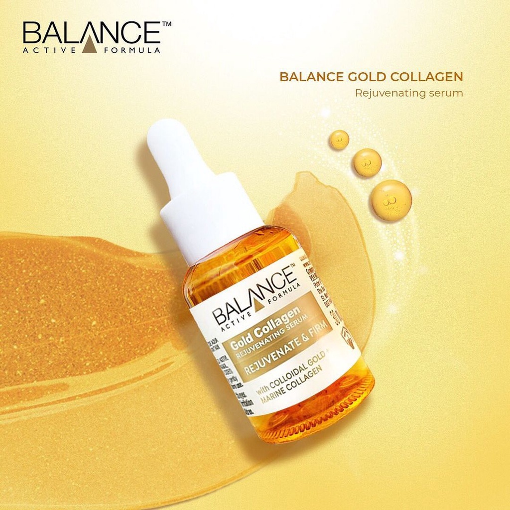 Serum Gold Collagen Balance Trẻ Hóa Tái Tạo Da Balance Active Formula Rejuvenating 30ml