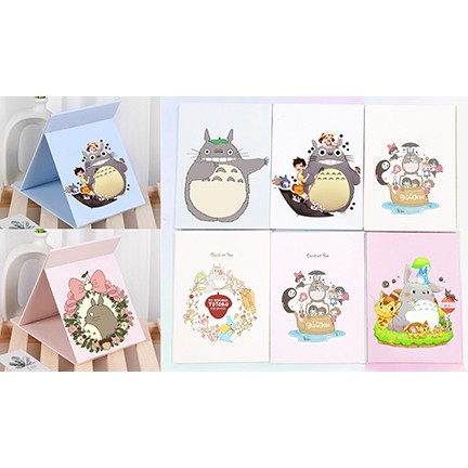 Gương gập totoro GGI3 doremon vô diện kero shiba sumikko chuột vàng gương 13*17cm Hoạt hình shin cậu bé bút chì