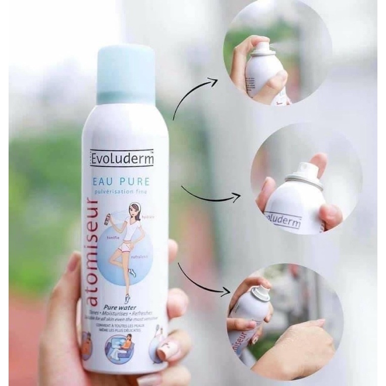 XỊT KHOÁNG CẤP ẨM LÀM DỊU DA EVOLUDERM