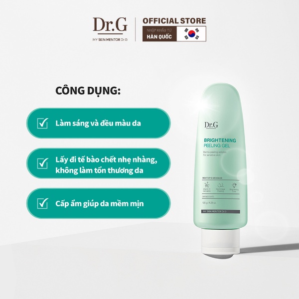 Tẩy Tế Bào Chết Dạng Gel Làm Sáng Da Dr.G Brightening Peeling Gel 120g _ Dr.G Chính Hãng