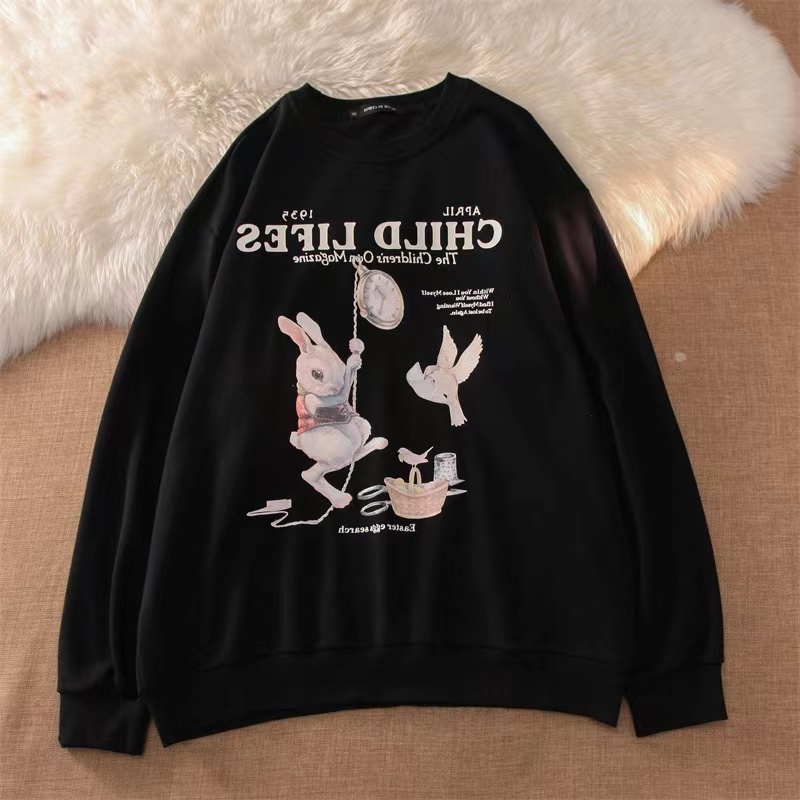 NRVP Mới Áo Thun Tay Dài Dáng Rộng In Chữ Phong Cách Hàn Quốc 2023