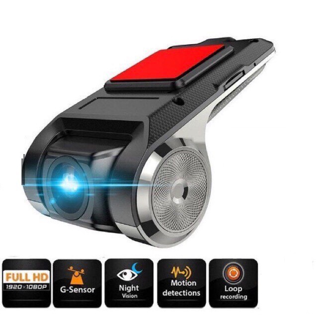 Camera hành trình Ô TÔ U2 DVR FHD 1080P Cao cấp, góc rộng siêu nét - kết nối Đầu android ô tô qua cổng usb - BH 12 Tháng