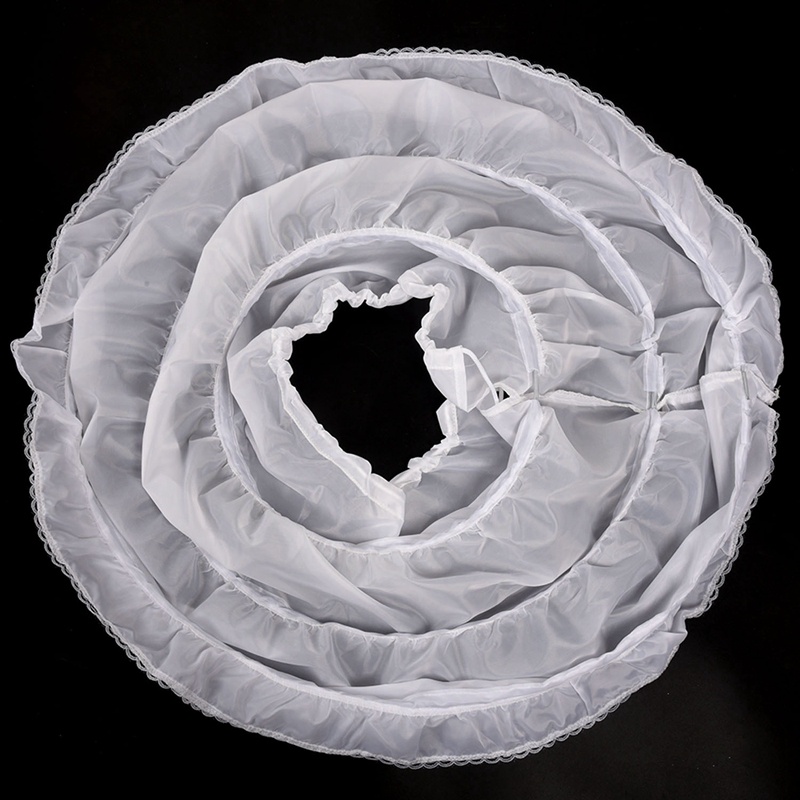 Áo Khoác Petticoat Chữ A 3 Vòng Một Lớp Viền Ren Hoa Eo Co Giãn Cho Bé Gái Mặc Dưới