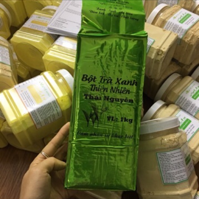 1kg Bột trà xanh thái nguyên nguyên chất 100%