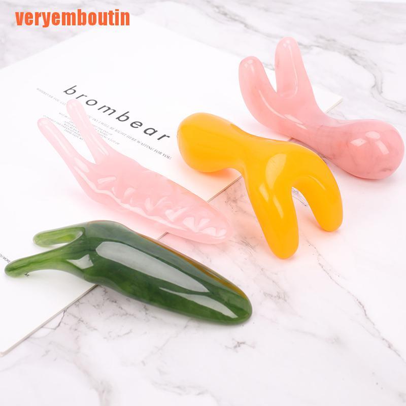 Dụng Cụ Mát Xa Mặt Bằng Nhựa Resin Tự Nhiên