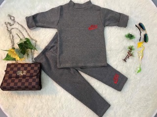 Bộ nỉ nike 3 phân cho bé