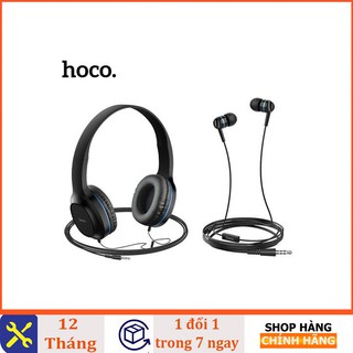 TAI NGHE CHỤP TAI CÓ DÂY HOCO W24🤗TẶNG KÈM TAI NGHE NHÉT TAI JACK 3.5🤗