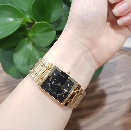 Đồng Hồ Nam HALEI Dây Vàng Cao Cấp Mặt Vuông Lịch Lãm | BigBuy360 - bigbuy360.vn