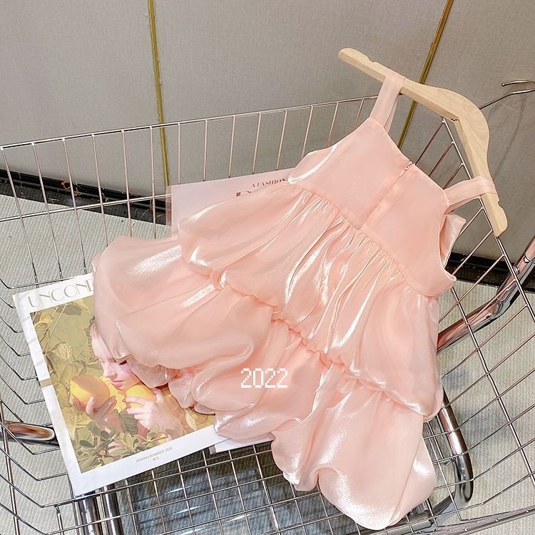 Đầm Công Chúa Không Tay Phong Cách Hàn Quốc Thời Trang Mùa Hè 2022 Mới Dành Cho Bé Gái