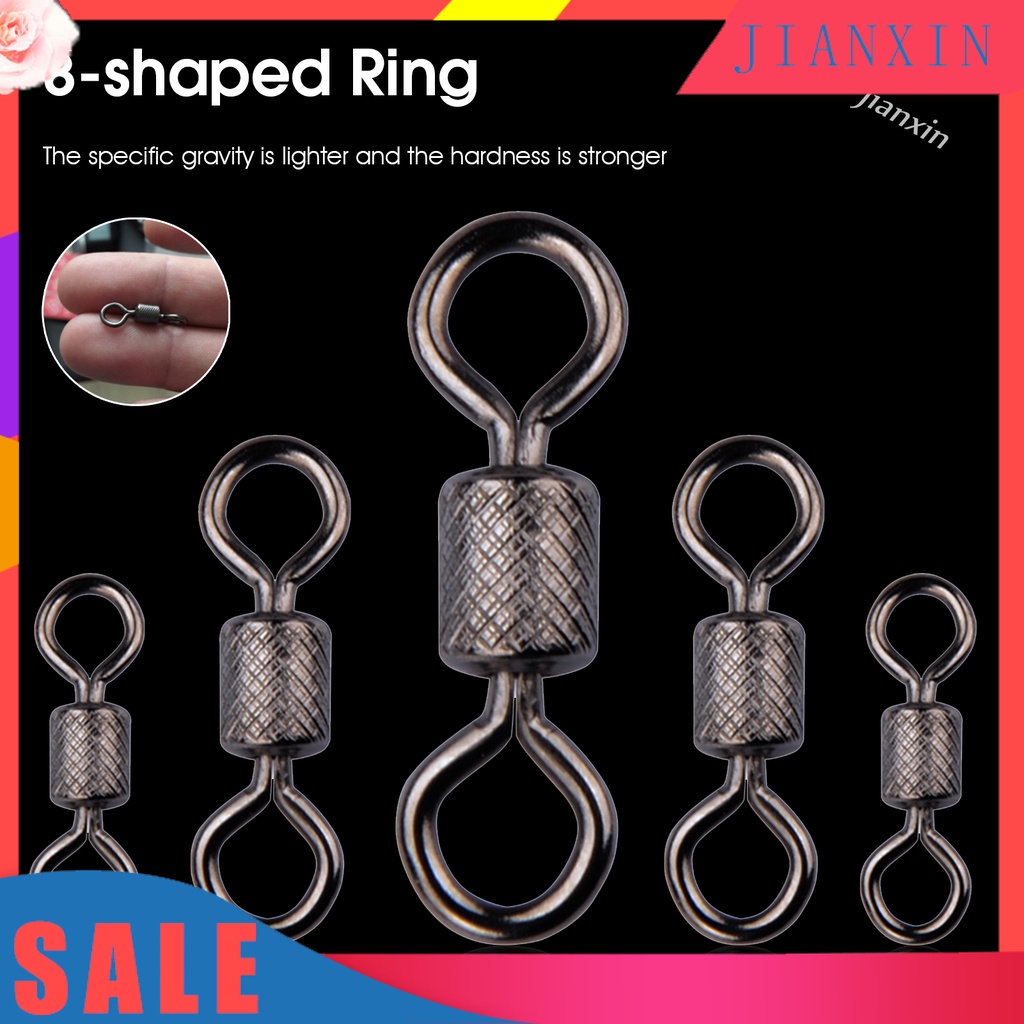 Set 7-50 Vòng Xoay Câu Cá Chống Ăn Mòn Độ Cứng Cao