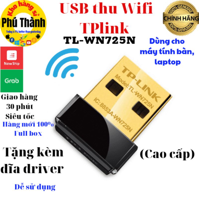 Tplink - Usb thu wifi tplink TL-WN725N/ Totolink/ Lblink | BH 2 năm chính hãng
