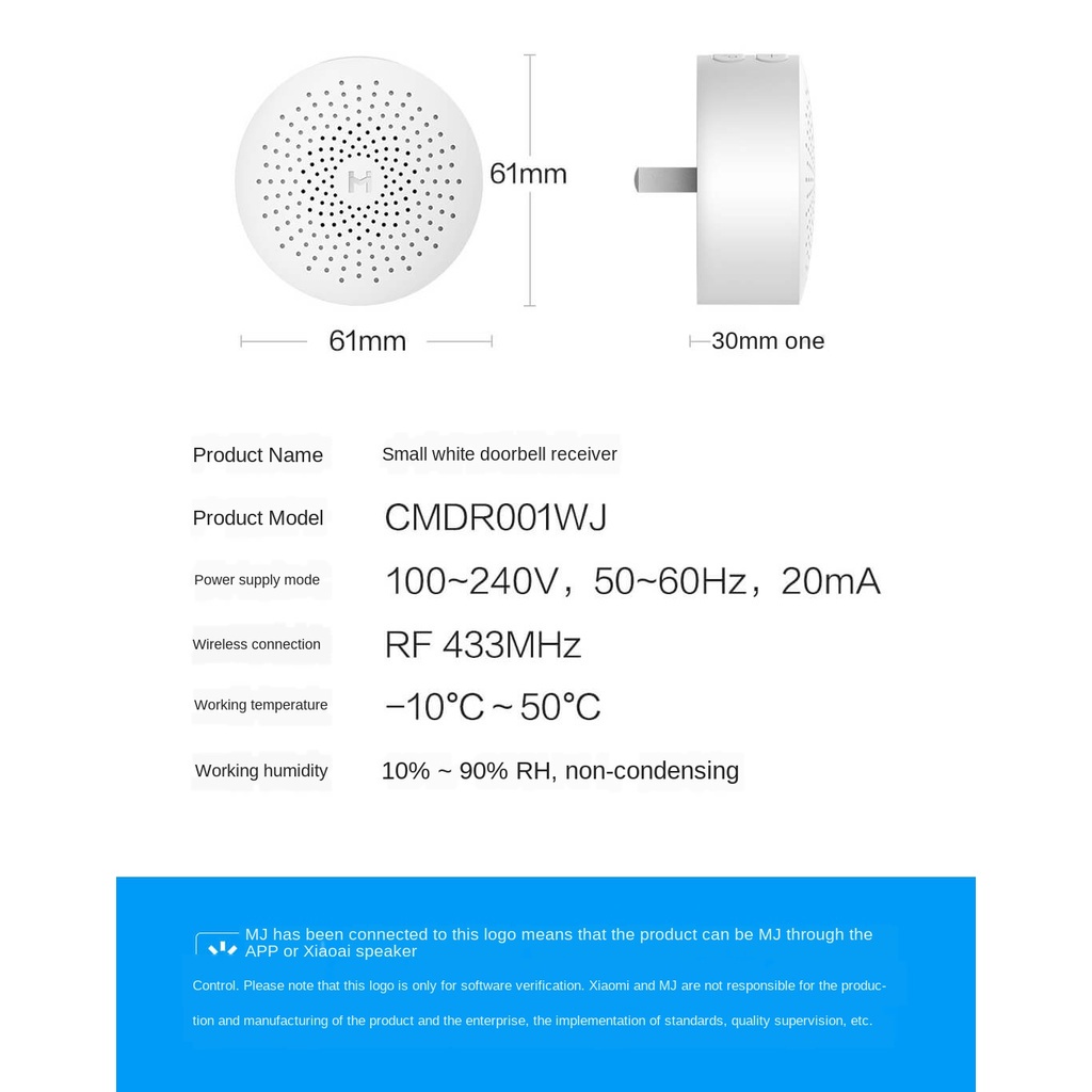 Camera không dây Xiaomi D1 có chế độ nhìn đêm