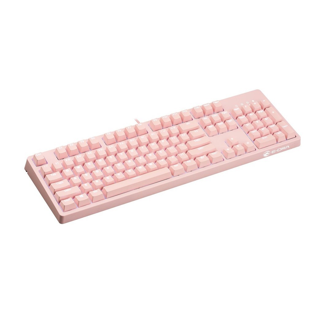 [Giảm giá thần tốc] Phím cơ E-Dra EK3104 Dream Pink Huano switch/Type C tháo rời - Hàng chính hãng