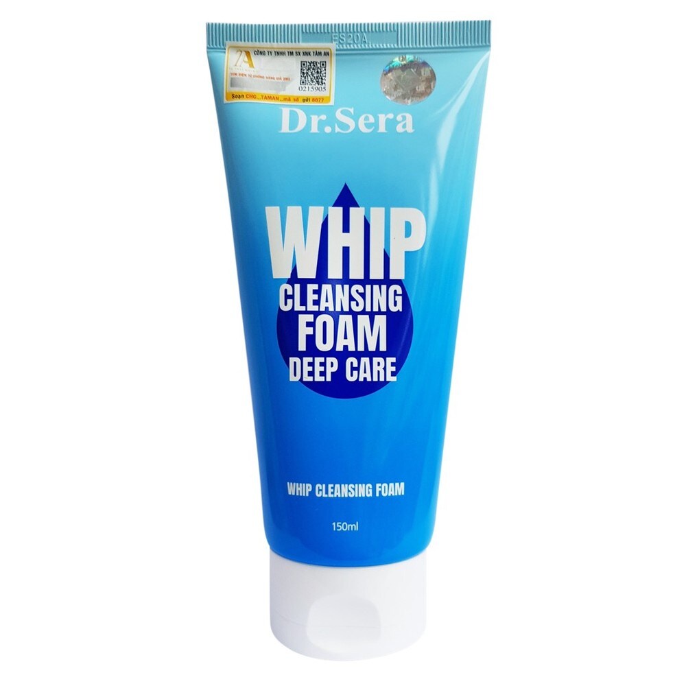 Sữa Rửa Mặt Dr.Sera Whip Cleansing Foam Deep Care Trắng Sáng Da và Mờ Nếp Nhăn 150ml
