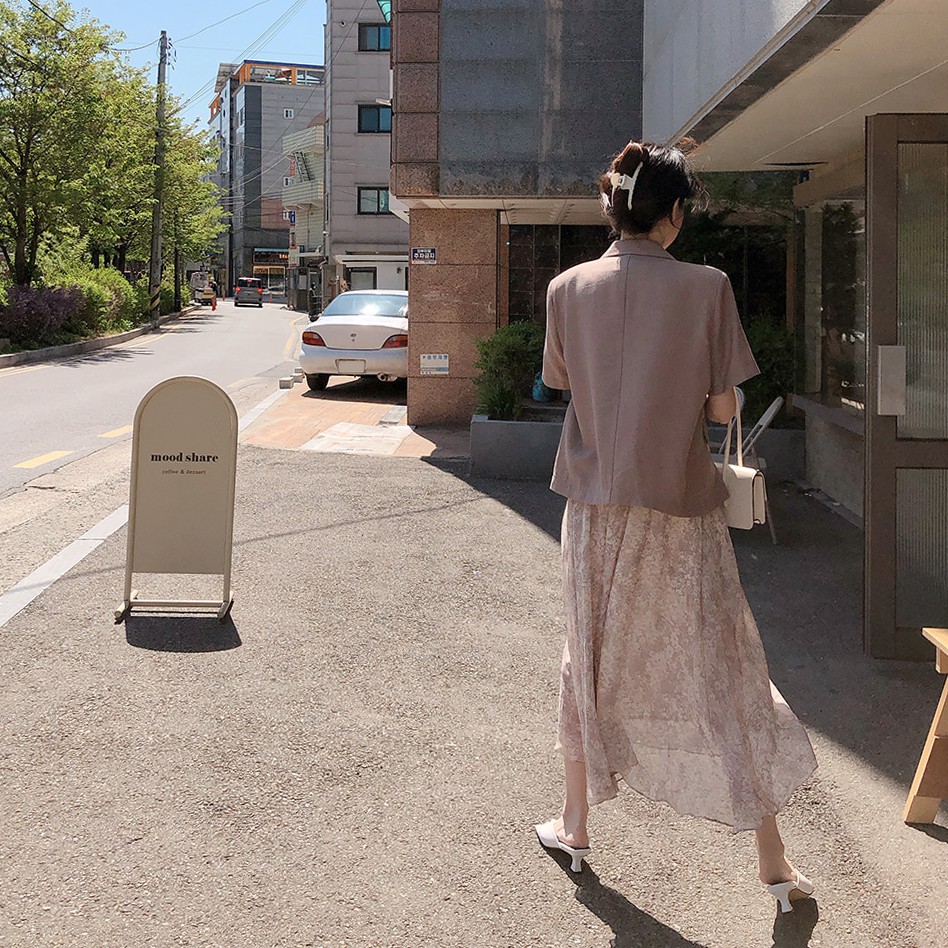 Đầm Voan Hoa Phong Cách Retro Thanh Lịch Cho Nữ 42883