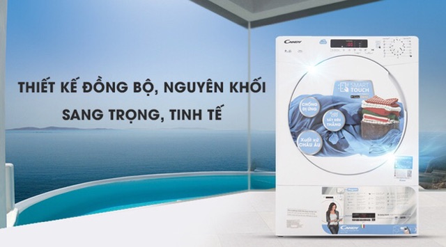 may sấy Candy 9kg CS-V9DF-S ( hàng mẫu trưng bày , bảo hành chính hãng 2 năm)