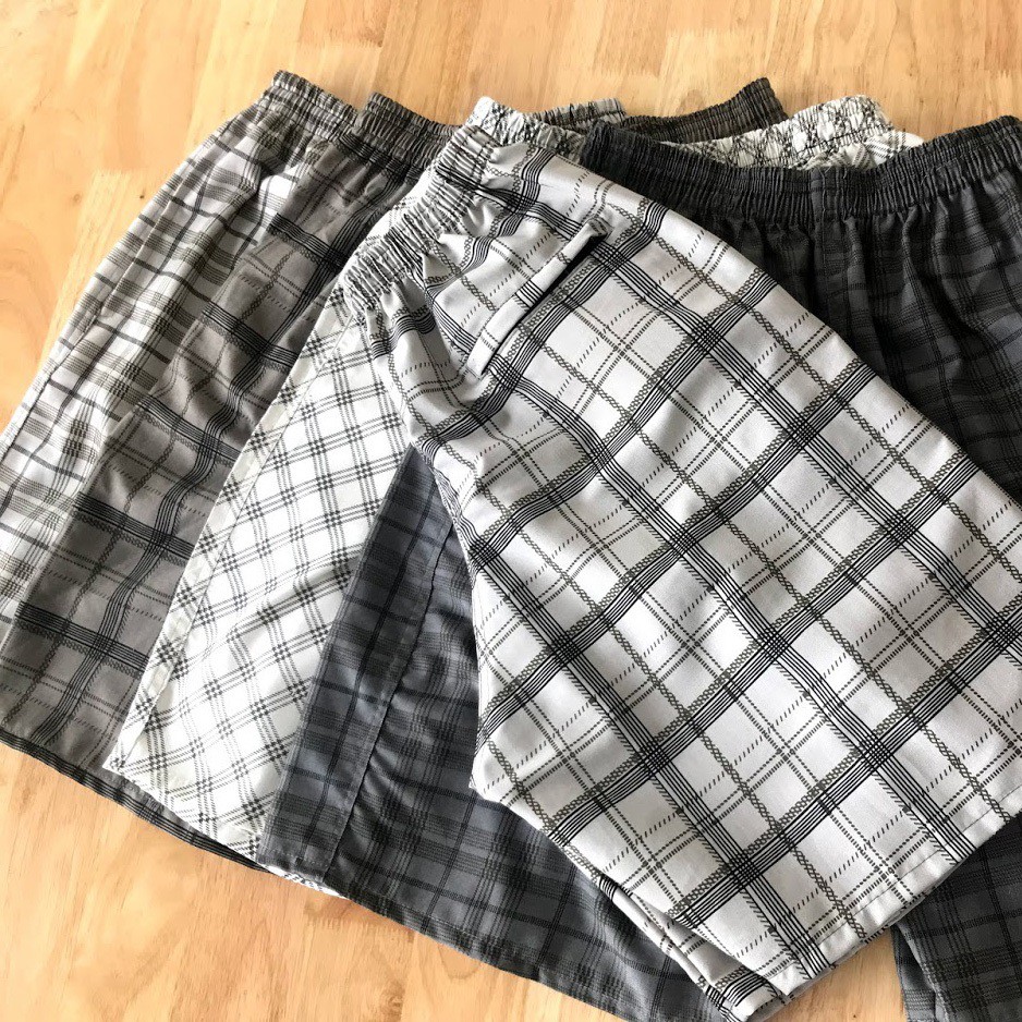 Quần đùi nam mặc nhà, Combo 5 quần đùi nam chất Cotton, Họa tiết caro trẻ trung phong cách, Chất liệu mát