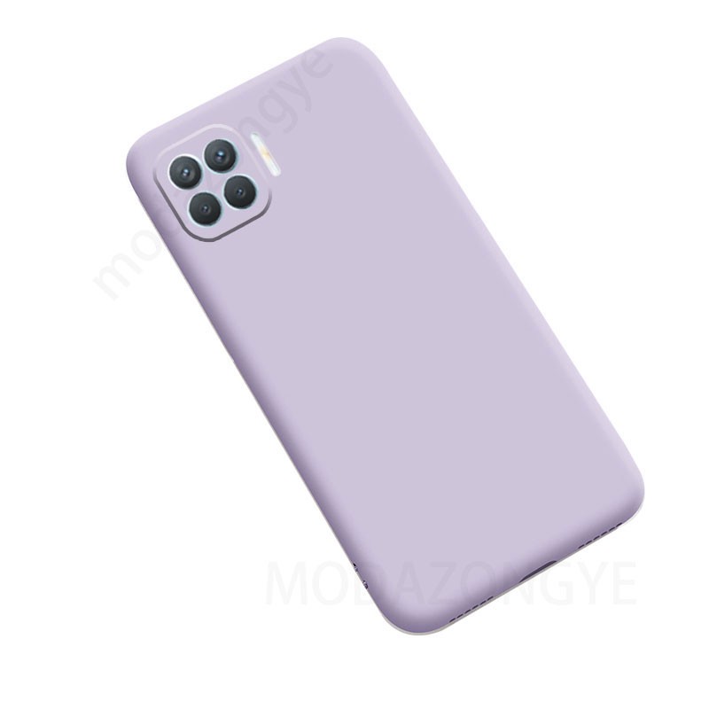 Ốp lưng silicone màu trơn kiểu dáng đơn giản thời trang cho Oppo A93
