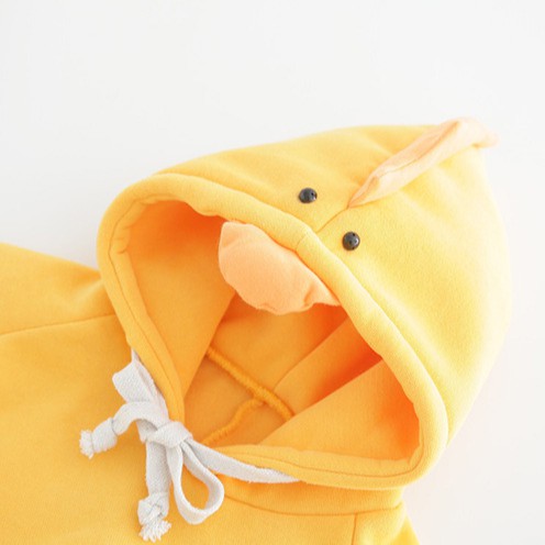 Bộ đồ liền thân tay dài họa tiết hoạt hình phong cách Hàn Quốc đáng yêu cho bé