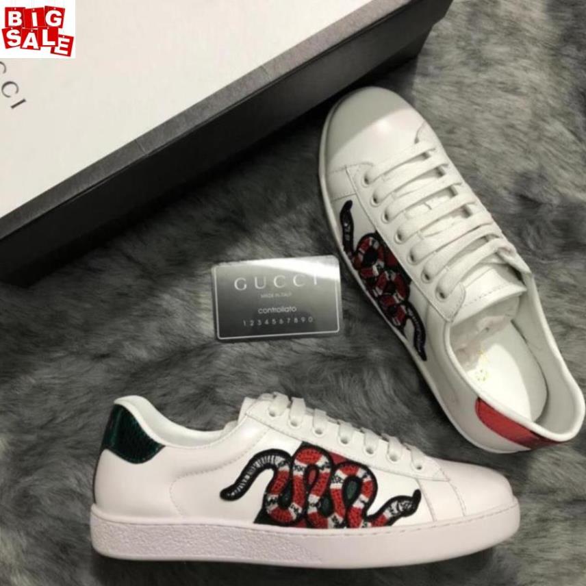 Chất - | Bán Chạy | 👟 👟 👟 👟 Giày gucci rắn cao cấp da xịn 100% Tặng Vớ 60k SẴN KHO Xịn Nhẩt 2021 $ ' { $