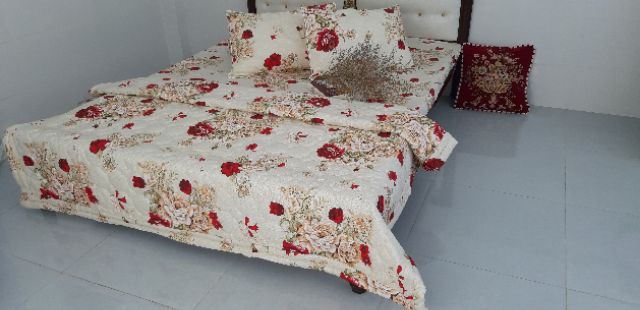 Drap + mền  cotton Thắng lợi giá tại xưởng. Drap+3 áo gối +mền chằn bông(ib lấy mẫu)