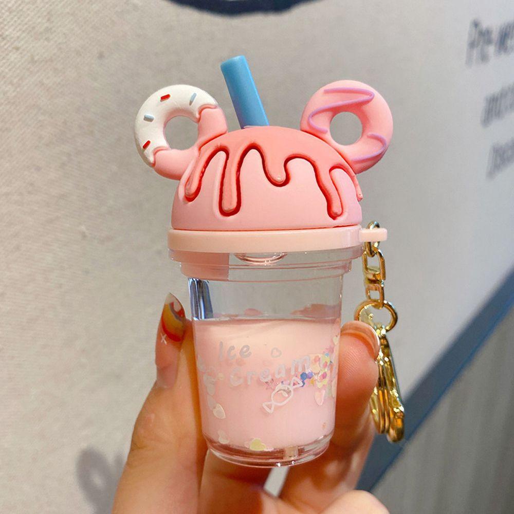 Móc Khóa Hình Bánh Donut Bằng Acrylic Dễ Thương Cho Cặp Đôi