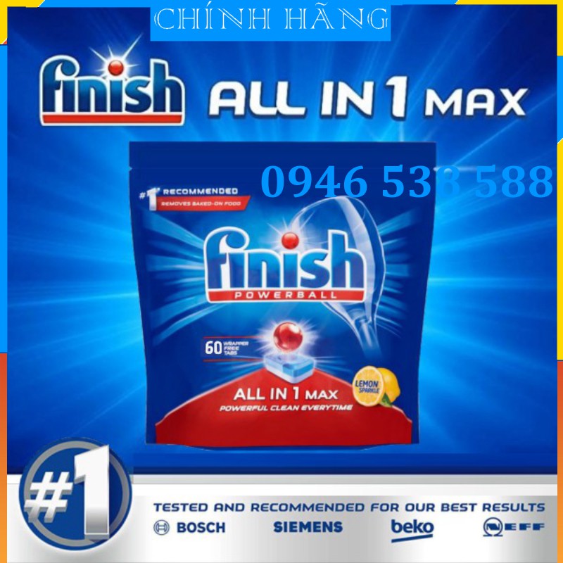 Viên rửa bát Finish 132 viên, 120 viên, 110 viên Nhập khẩu Chính Hãng dùng cho Máy rửa bát