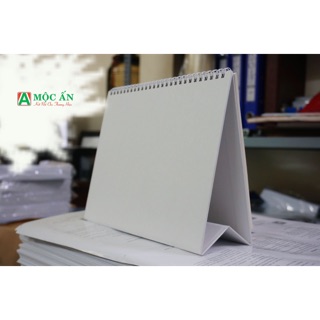 {Hàng Có Sẵn}5 Đế Lịch Chữ A,  Đế Lịch Bàn N21xC16 cm, Nhận Gia Công, Đóng Cuốn, Lò Xo