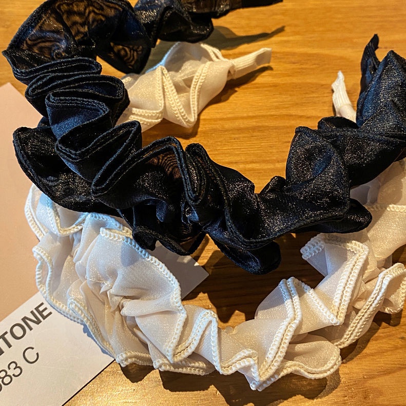 Băng Đô Ren Lưới Bản Rộng Thời Trang Cho Nữ