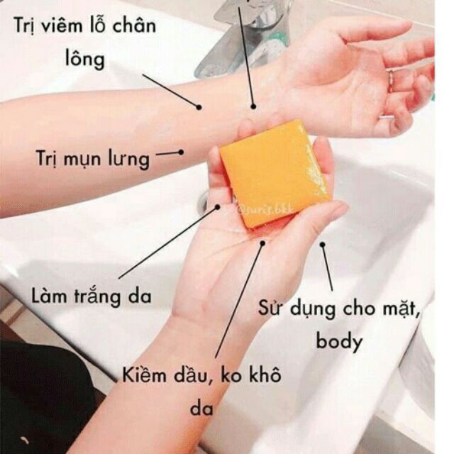 Xà phòng Nghệ - Thái Lan [1 Bánh]