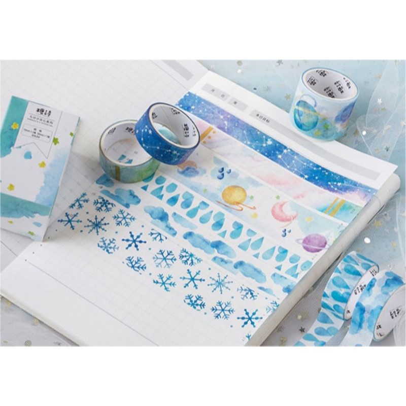 Set 3 cuộn băng dính washi tape 1439