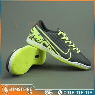 Giày Đá Banh Đế Bằng MER CR7 X20 Đen - Giày Futsal 2019 2020