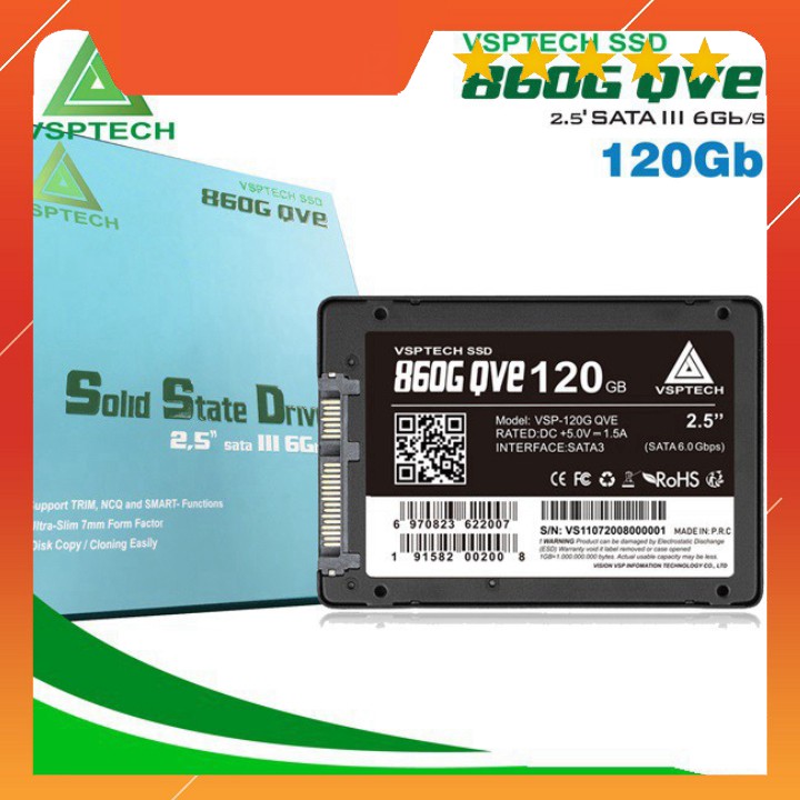 XẢ KHO - BÁN VỐN XẢ KHO -  Ổ CỨNG SSD VSPTECH 860G QVE 120GG BTC01 KJGHFUROT9578