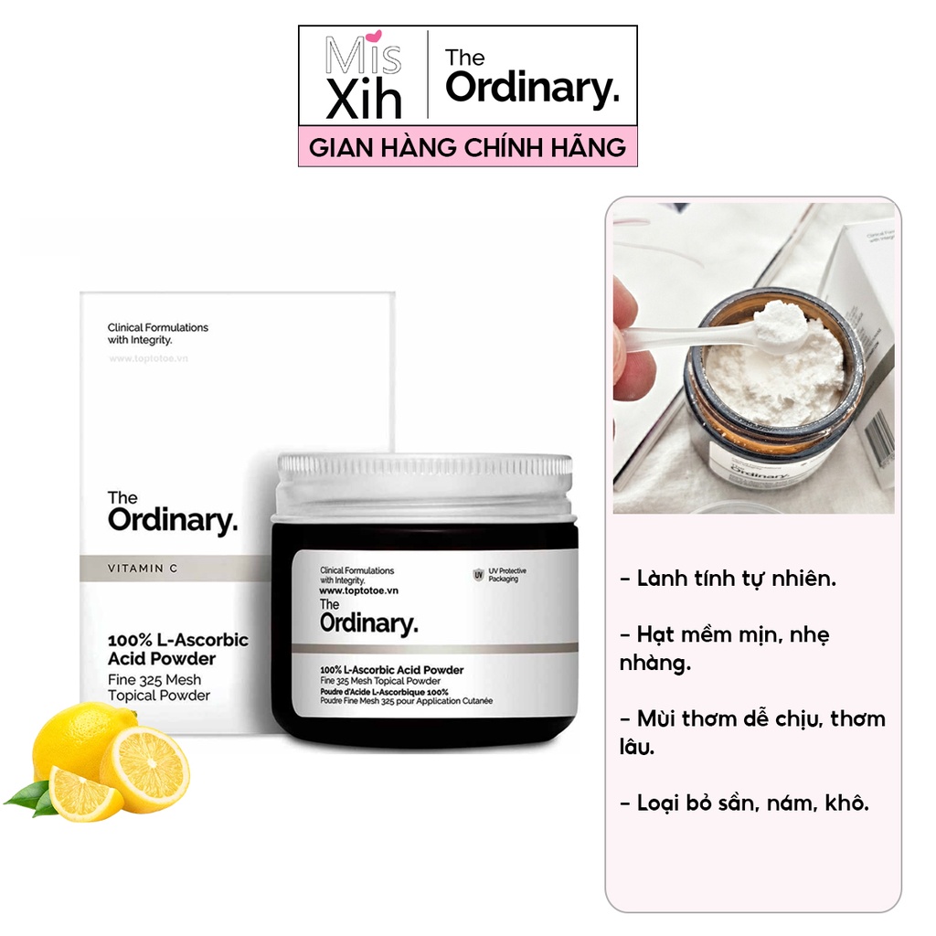 Bột Vitamin C The Ordinary 100% L-Ascorbic Acid Powder 20g - Miss Xinh