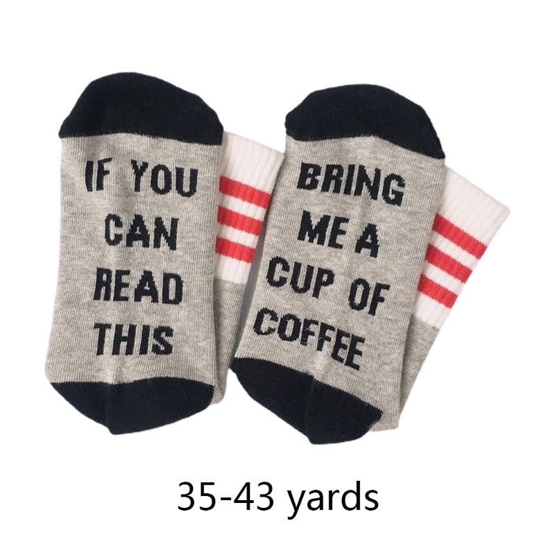 Xiangbao Vớ Kẻ Sọc In Chữ If You Can Read This Bring Me Coffee Vui Nhộn Mới Lạ Cho Nam Và Nữ