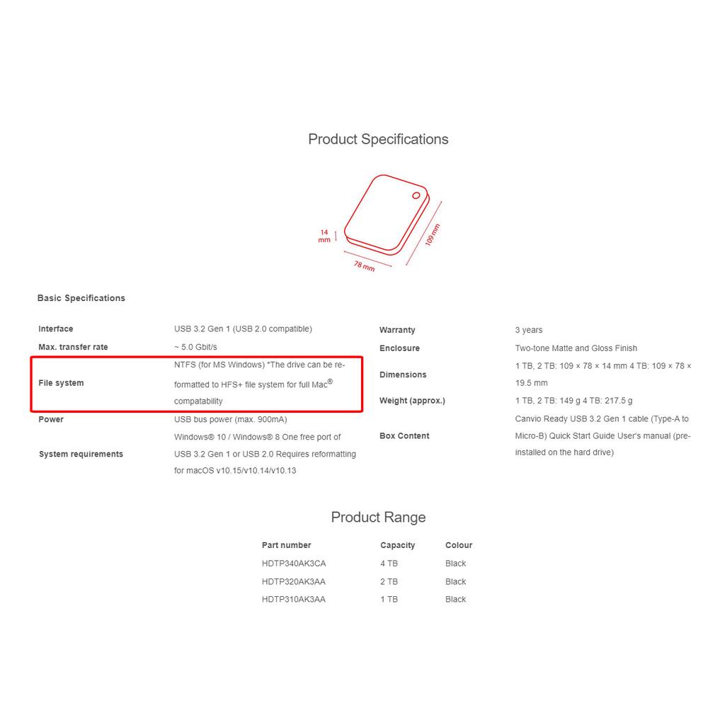 Ổ cứng di động HDD Toshiba Canvio Ready 1TB I 2TB I 4TB chính hãng