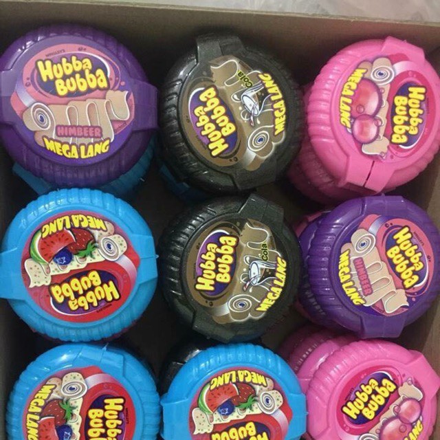 Kẹo Gum Cuộn Hubba Bubba  Dài 180cm -Mỹ pack 12 hộp