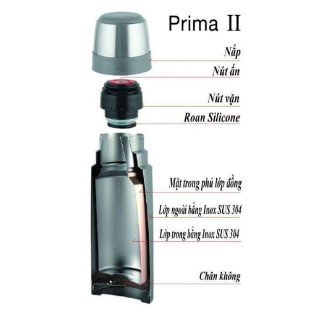 BÌNH GIỮ NHIỆT THÁI PRIMA 450ML 112953